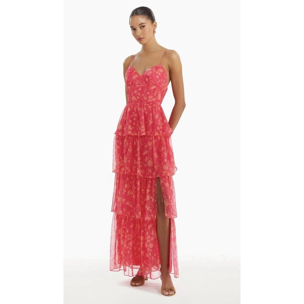 Amanda Uprichard Thaddea Maxi Dress in Brookeside Medium New Womens Gown - Picture 15 of 15